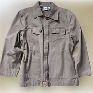 DKNY Men’s Khaki Zip Up Lightweight Jacket (Men’s Size: Large)